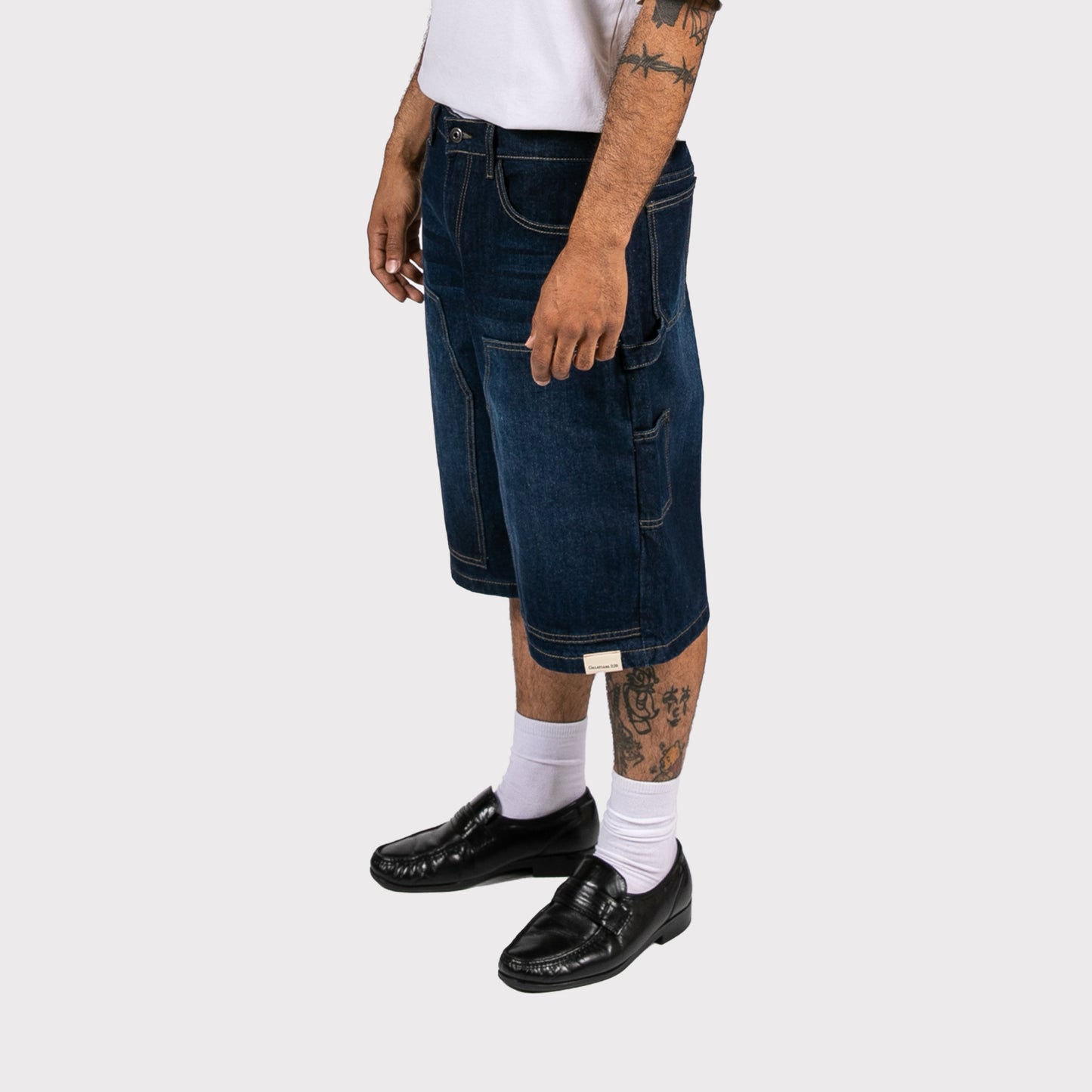 BE STILL CARPENTER JORTS - DARK BLUE