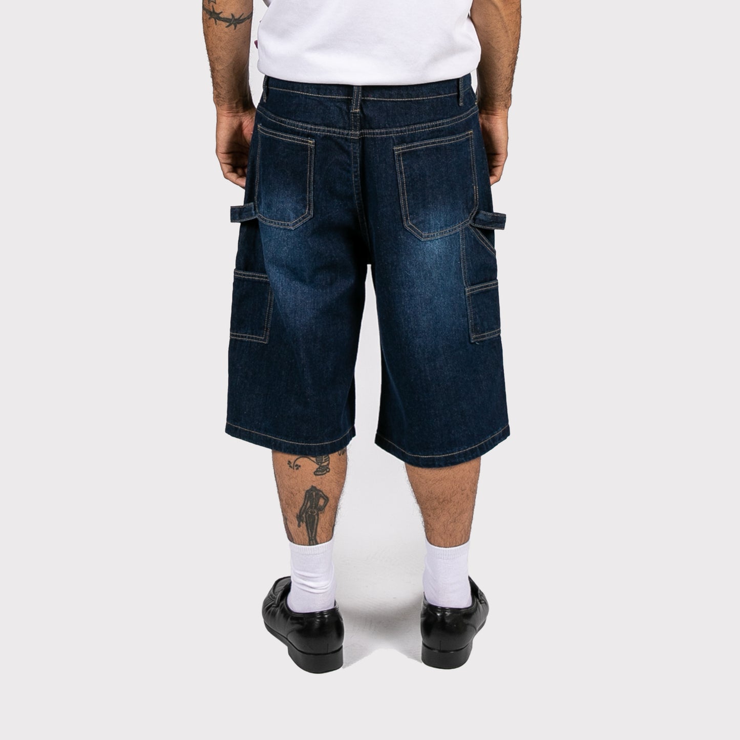 BE STILL CARPENTER JORTS - DARK BLUE