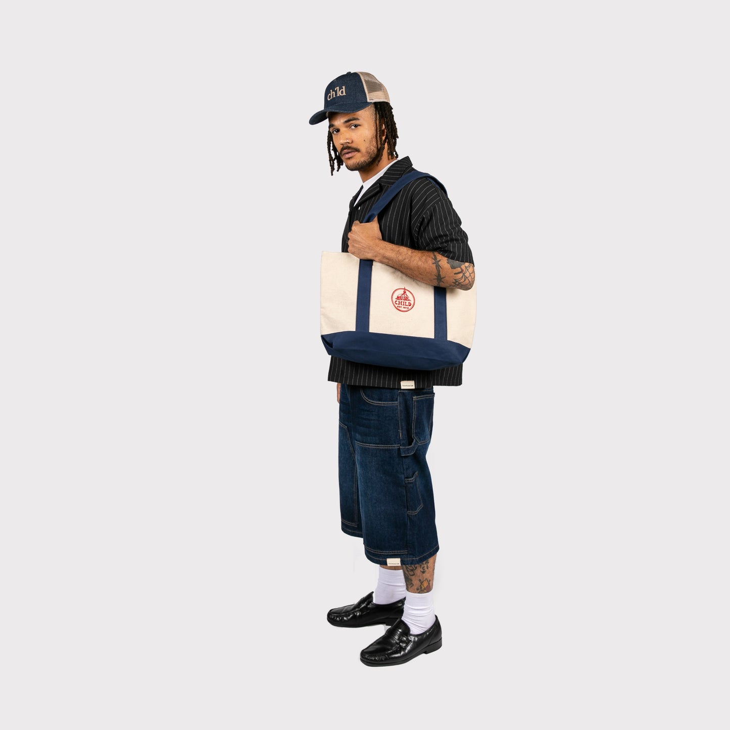 BE STILL CARPENTER JORTS - DARK BLUE