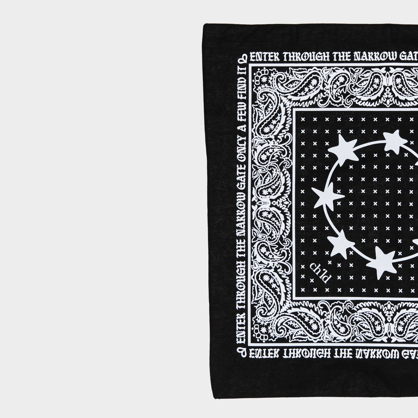 3 YEAR ANNI NARROW BANDANA - BLACK