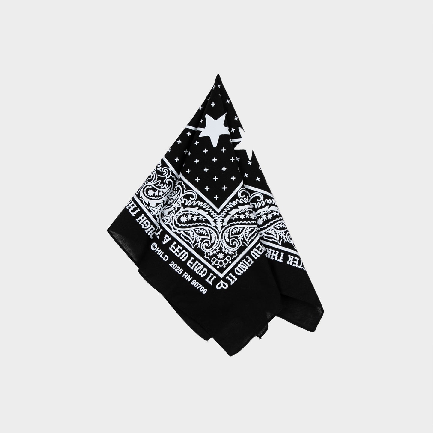 3 YEAR ANNI NARROW BANDANA - BLACK