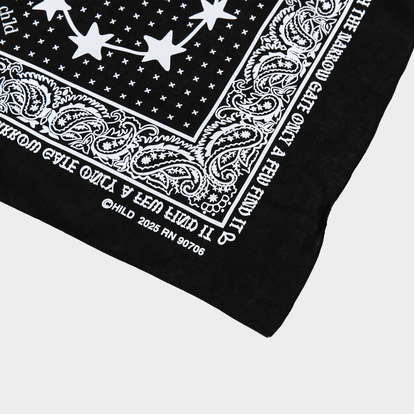 3 YEAR ANNI NARROW BANDANA - BLACK