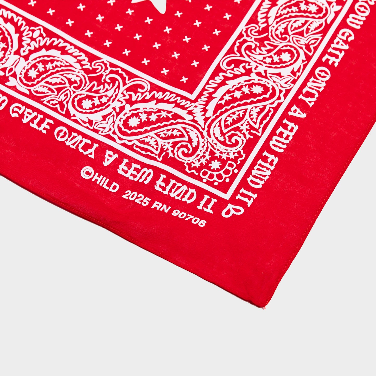 3 YEAR ANNI NARROW BANDANA - RED